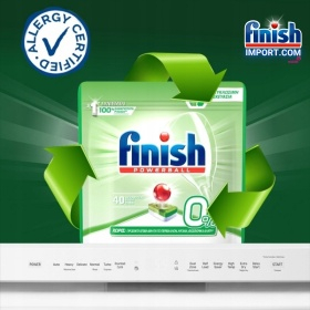 Túi 40 viên rửa chén Finish All in 1 Max – (0% Ecolabel EU - HÀNG MỚI VỀ - 10x tính năng trong 1 viên - Đặc biệt cho sức khoẻ các hộ gia đình có trẻ nhỏ) – (Dành cho máy rửa chén 9 tới 13 bộ trở xuống).