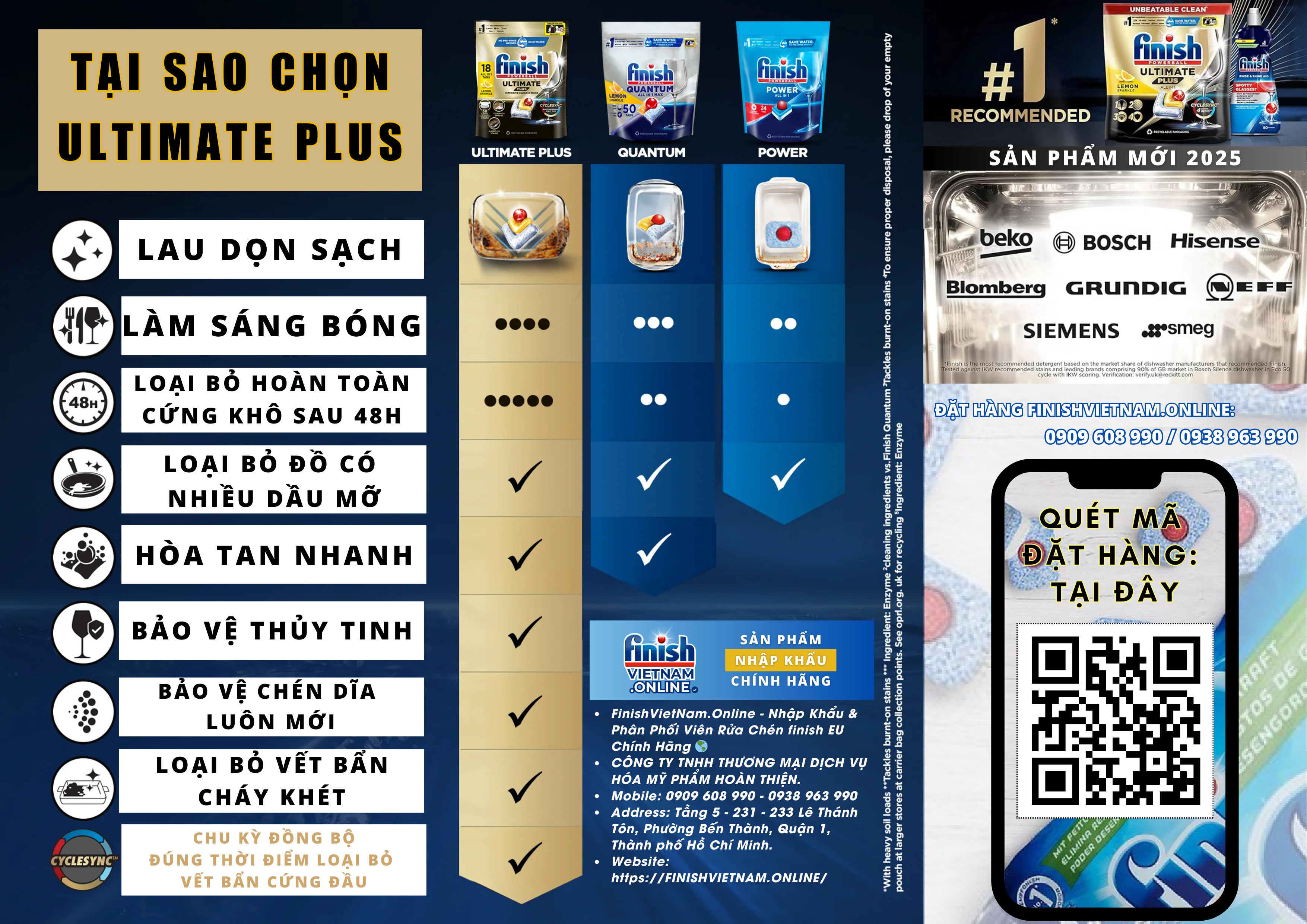 Viên rửa chén finish Classic, All in 1, All in 1 max, Max in 1, Quantum max, Finish Ultimate, Ultimate Plus